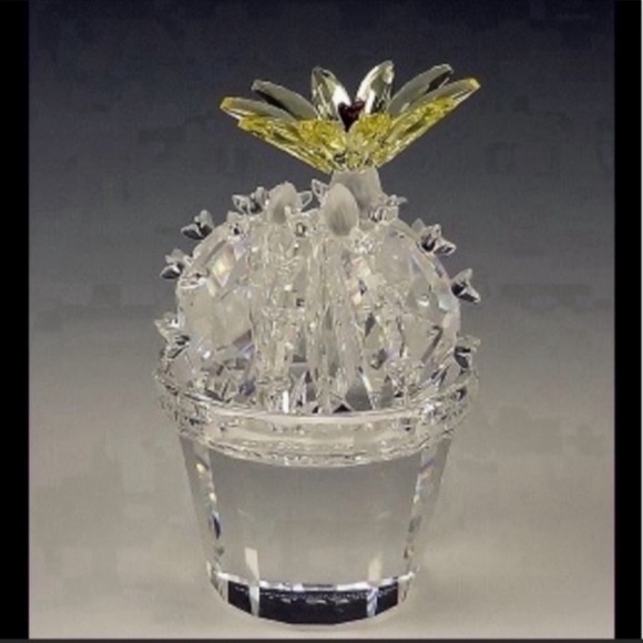Swarovski Crystal Flowering Cactus Figurine - Picture 2 of 13